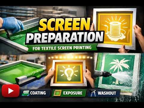 Screen Preparation Process for Textile Screen Printing | Step-by-Step Demonstration | Genesis