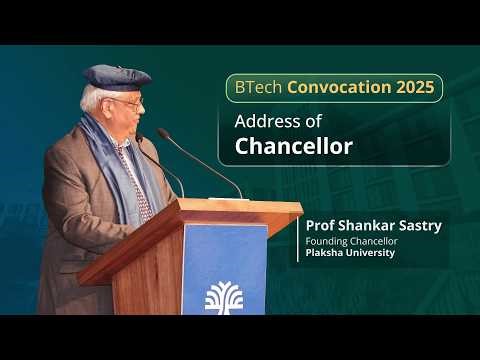 Convocation Address by Prof Shankar Sastry | BTech Class of 2025