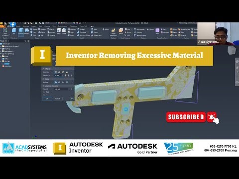 Inventor Removing Excessive Material