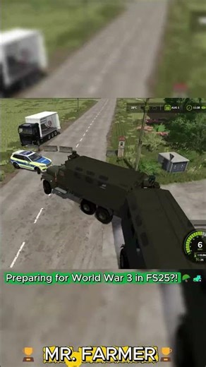 We built a MILITARY BLOCK POST in FS25?! 😱🚜 This has NEVER been done!#shortvideo#fs25