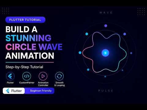Build a Stunning Circle Wave Animation in Flutter | Step-by-Step Tutorial