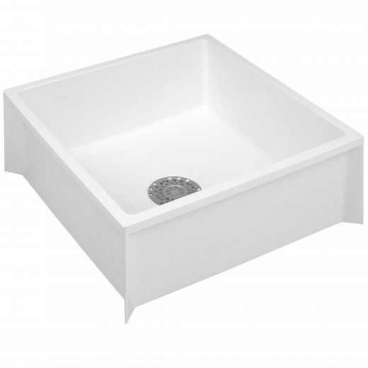 E.L. Mustee 63M 24" White Fiberglass Mop Sink