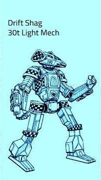 BattleTech: Drift Shag BattleMech (#mechwarrior #battletech #battletechlore #scifi)
