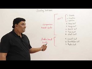 20. Sorting Techniques