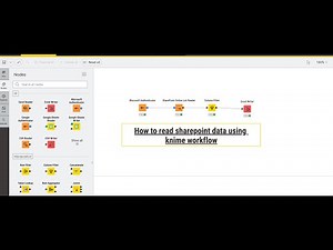How to read data from SharePoint list in knime