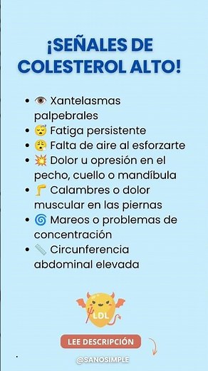 7 SEÑALES DE COLESTEROL ALTO ⚠️
