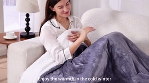 greenoak Heated Blanket Electric King Size 100"X90" Dual Control, Heating Blankets with 10 Levels 8 Hours Auto-Off, Soft Flannel Fluffy House Warming Gifts for Grandma Seniors Mom,Pure White