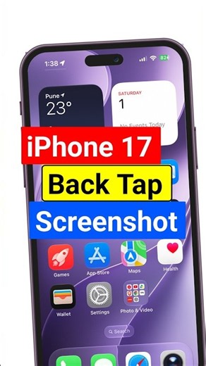 iphone 17 back tap screenshot #ios27 #iphone17