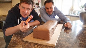 We indulge in the #honeycomb deliciousness of a #Cadbury #Crunchie chocolate bar by making a supersized version ourselves. | Barry Lewis