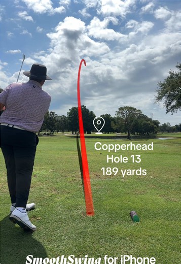 Copperhead - hole 13. 189 yards with 10 mph wind in the face. Water short and right, long is dead. How would you play this hole? #golftiktok #golftok #golf #flcheck #fyp #golfstrategy