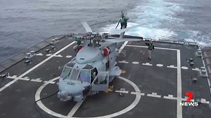 2.3K views · 12 reactions | The Navy's Seahawk helicopter fleet is back in the air. Operations were suspended after an MH60R ditched into the Philippine Sea four days ago. The Fleet Commander says initial evidence indicates the incident is not an issue impacting other aircraft. The three crew on board at the time are continuing operations on board HMAS Brisbane. 7NEWS at 6pm. More local news: 7news.com.au/news/brisbane #7NEWS | 7NEWS Brisbane | Facebook
