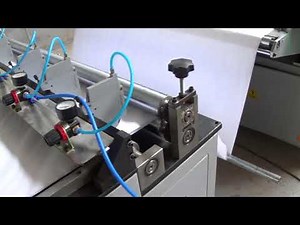 filter cartridge paper pleating and cutting machine installation and testing