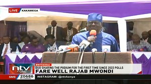 79K views · 2.8K reactions | ATWOLI AND Raila are publicly sharing a podium for the first time since Atwoli shifted allegiance to President William Ruto at the burial of former COTU Chairman Rajab Mwondi in Vihiga County. #NTVAtOne | NTV Kenya | Facebook