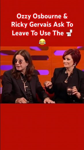 Ozzy Osbourne & Ricky Gervais at The Graham Norton Show #ozzyosbourne #shorts