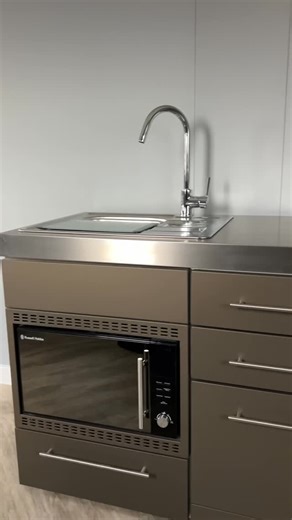 Looking good from all angles! #glorious #thefront #kitchen #KitchenHacks #fyp #smallkitchen #design #smallkitchen #viral #tiktok #modularkitchen #minikitchen #kitchenette | Elfin Kitchens