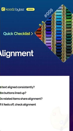 Koadzbytez | #09 | Quick Checklist | Alignment