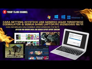 How to Set a Generic USB Joystick to Be Detected in Emulators & All Windows 10/11 Laptop/PC Games