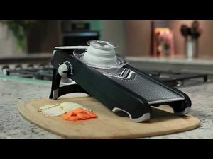 Waffle cuts with the Calphalon Precision mandoline slicer