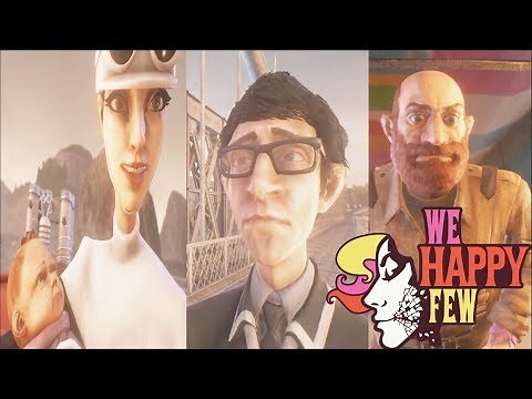 WE HAPPY FEW All Endings (Act 1,2,3 Ending) - Full Release