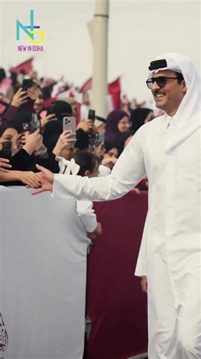 New In Doha on Instagram: "His Highness Sheikh Tamim bin Hamad Al Thani, Emir of Qatar meets spectators at the Qatar National Parade. @amiridiwan @tamim #newindoha #doha #qatar"
