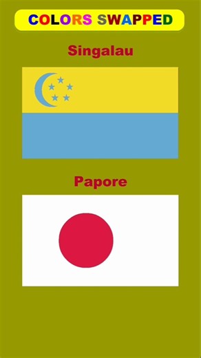 Flag Color Swap Challenge! 🎨 #shorts #countryballs #flags #swap