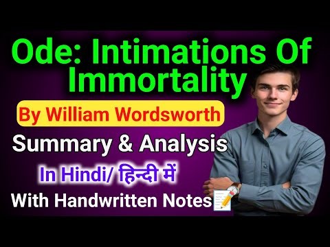 Ode: Intimations Of Immortality By William Wordsworth | Summary | Analysis | Explanation |