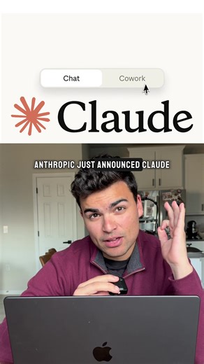 January 12 2026 - Anthropic announces Claude Cowork Cowork is like Claude Code for everything else. Give it access to a directory and it can create / read / update / delete files, run scripts, use tools and skills, etc. it’s not out yet for everyone, but it will be soon. Follow for updates and best practices when it does! #claude #claudecowork #claudecode #ai #maven
