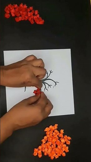 SUPW craft for school/3D tree for school project