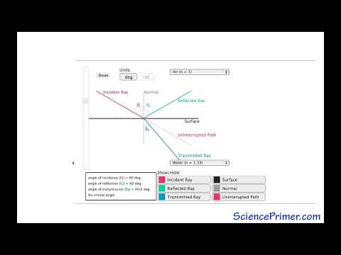 Reflection and Refraction - Light Ray Diagram Overview