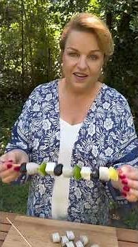 🇬🇷🔥 Greek-style skewers with white sausage – a simple idea for a summer BBQ! #shorts