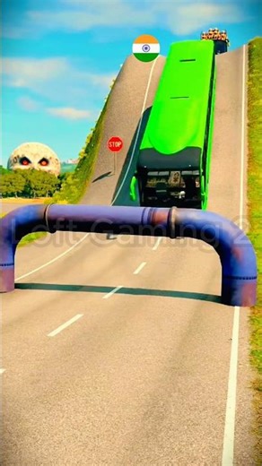 DEADLY Log Traps vs Bus What Happens?