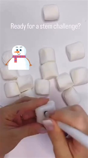 ⛄️ ❄️ Try out this fun STEM challenge at your next school or holiday gathering… Build the tallest snow man !!! Just grab some marshmallows and toothpicks, and let the games begin! Don’t forget to decorate 😍 #STEMfun #mobilestemacademy #stemeducation #handsonlearning #futurescientists #futureengineers #stemforkids #learningthroughplay #futureinnovators | Mobile STEM Academy