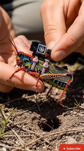 كاميرا علمية مثبتة على ظهر جرادة قوس قزح تكشف أسرار المستعمرة تحت الأرض لأول مرة