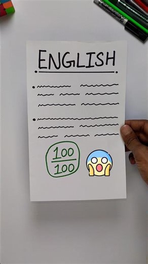 3 Secret Tips to Score 90+ in English Exam 📝🔥 #exams #studytips