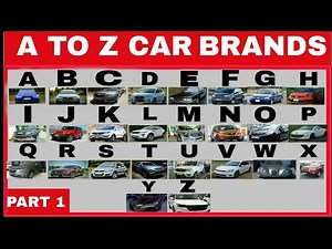 A TO Z CAR BRANDS || PART 1 || A TO Z CAR BRANDS WITH PRONUNCIATION || A TO Z CAR BRANDS BY BBK 🚗