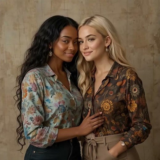 Beautiful Union: Two Friends, One White and One Black, Share a Tender Kiss #kiss #kissever #love