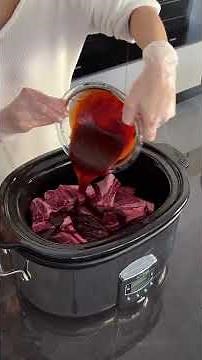 Indulge in delicious slow cooker BBQ ribs with this easy-to-follow recipe: #cooking #dayinmylife