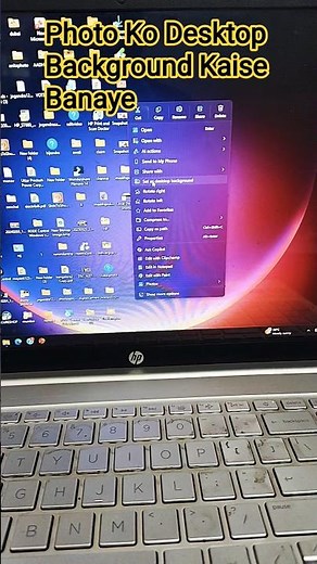Laptop Screen Photo Ko Kaise Wallpaper banaye || #computer #computerzone #laptop #windows