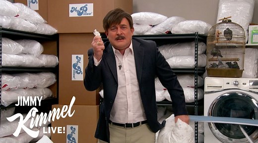 Pillow talk with Mike Lindell! James Adomian | Jimmy Kimmel Live