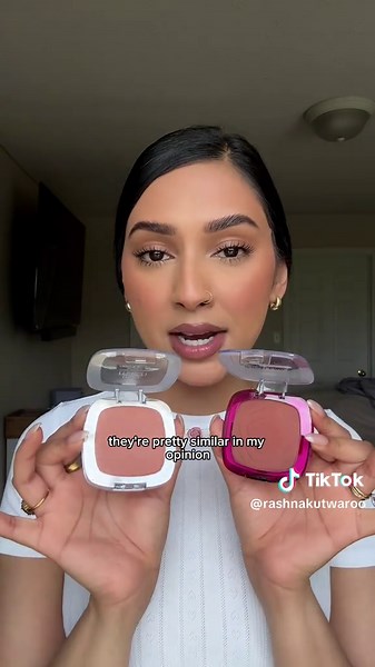 your perfect blonzer for this summer, luxury look but drugstore price! This blush is that girl👏🏼✨ @L'Oreal Paris True Match super-blendable blush (subtle sable) Infallible 24H fresh wear blush (daring rosewood) #drugstoremakeup #affordablemakeup #blonzer #lorealparispartner