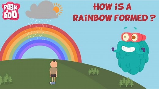 Hey kids, have you ever wondered where does this beautiful rainbow come from? Well, watch this video and know it's formation in detail in a fun way with Dr. Binocs. | Peekaboo