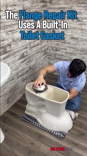 How to Install a Toilet Flange Repair Kit | No Wax Ring or Flange Replacement Needed! #toiletrepair