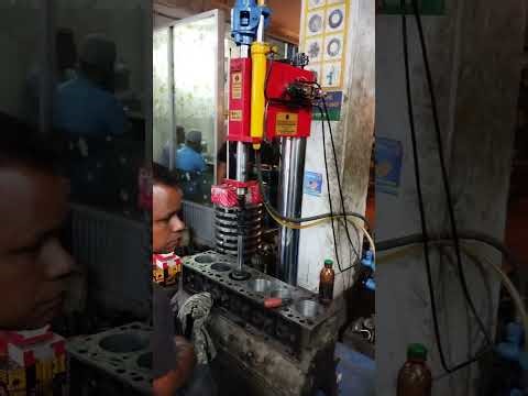 Highprecision power Hydraulic Cylinder Honing machine🛻, operation process video.🇧🇩🇧🇩🇧🇩