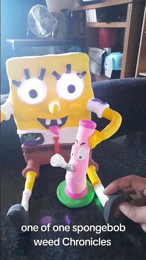 handmade spongebob with lights for weed Chronicle