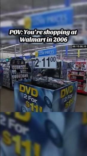 Footage of Walmart shoppers in 2006 Walmart #2006 #Nostalgia #walmart #retro #2000s