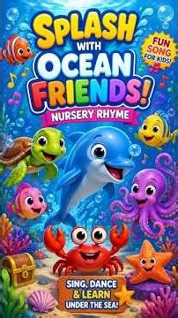 🌊 Ocean Animals Song for Kids 🐬 | Learn Sea Animals | Under the Sea Nursery Rhymes | Toddler Songs