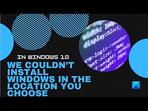 We couldn’t install Windows in the location you choose, Error 0x80300002