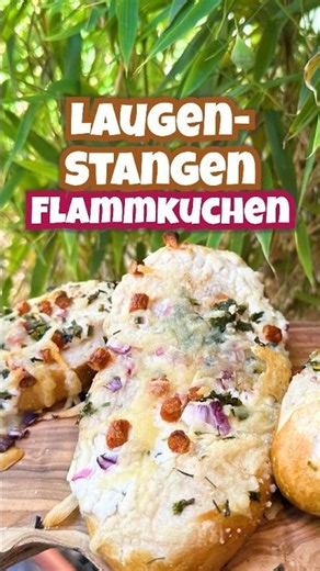 Vegane Laugenstangen Flammkuchen #einfacherezepte