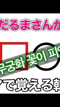 【イカゲーム】の【だるまさんがころんだ】の歌詞には【だるまさん】は出てこない／ムクゲの花が咲きました｜오징어 게임 Squid Game