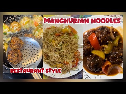 🔥 INDO-CHINESE FEAST: Restaurant Style Veg Manchurian & Hakka Noodles Recipe (Step-by-Step Guide)